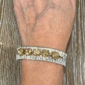 Elegant Gold and Silver Bracelet